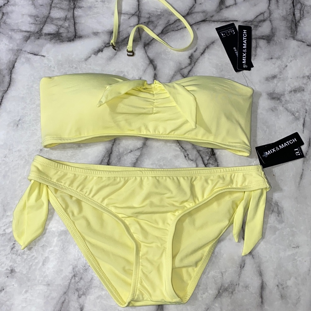 NWT a.n.a yellow bikini
